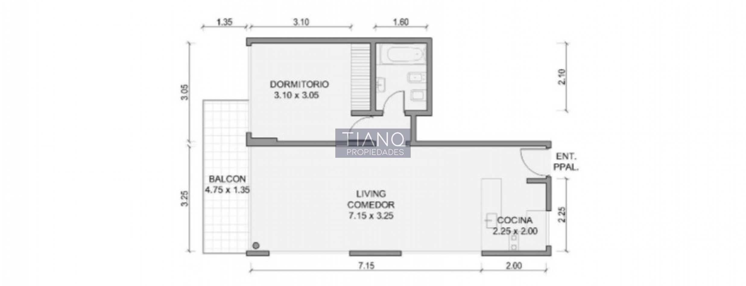 Departamento amoblado en San Telmo